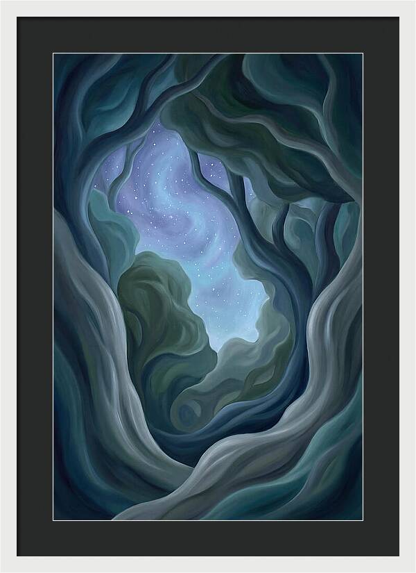 Starry Sky Through Forest Canopy