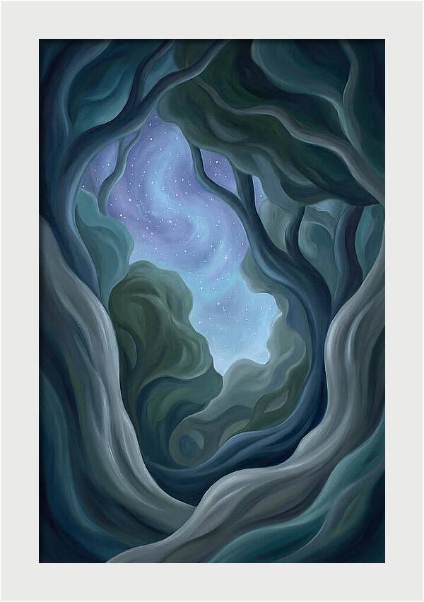 Starry Sky Through Forest Canopy