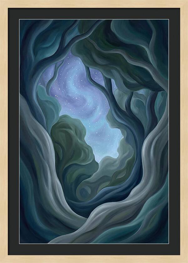 Starry Sky Through Forest Canopy