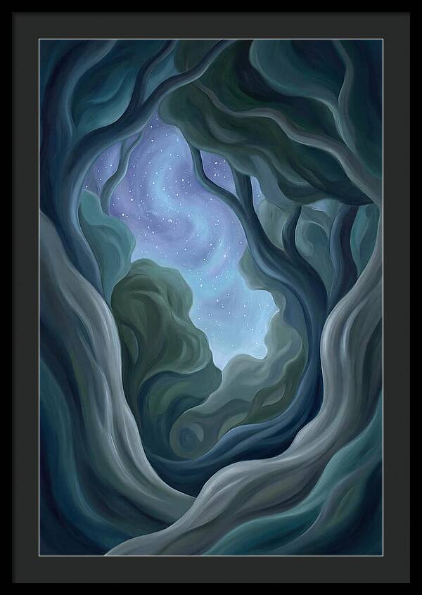 Starry Sky Through Forest Canopy