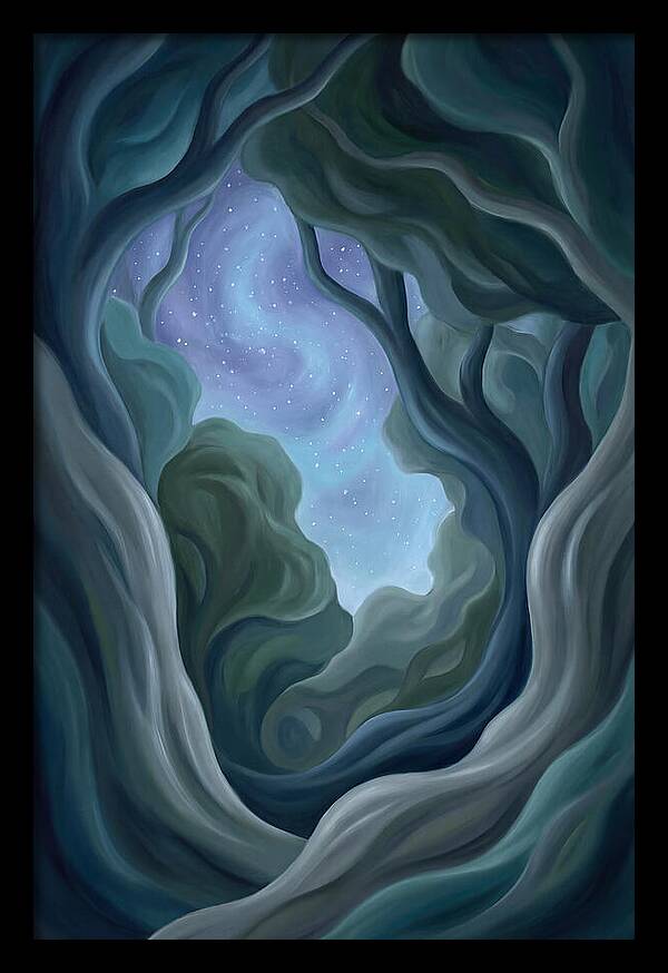 Starry Sky Through Forest Canopy