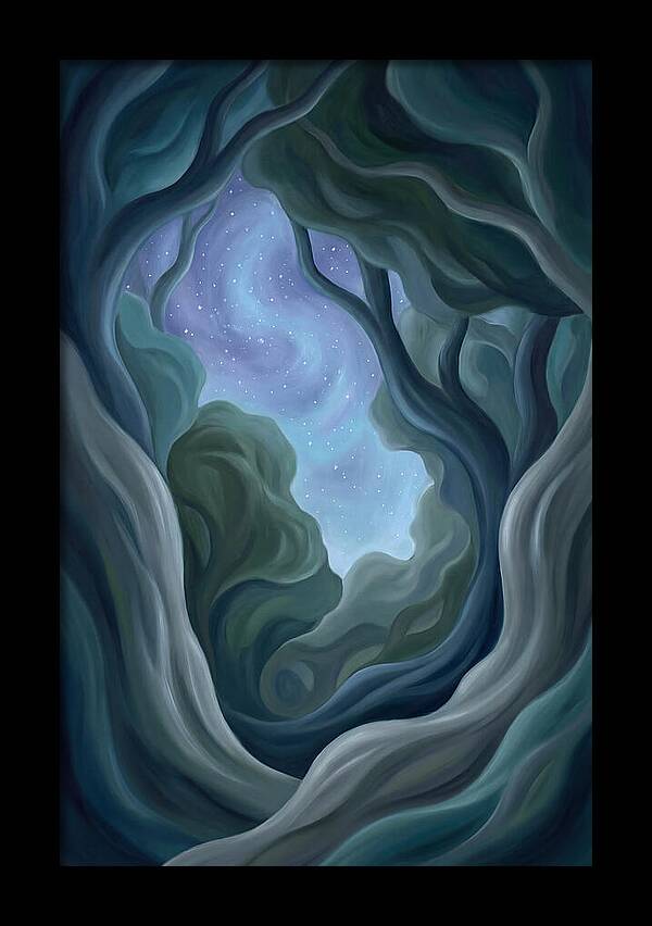 Starry Sky Through Forest Canopy