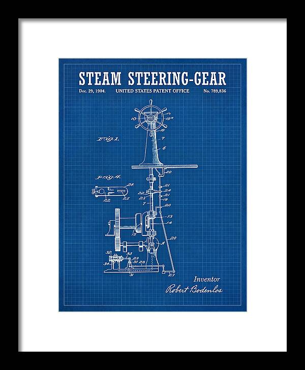 Steam Steering Gear Blueprint Patent Us789836