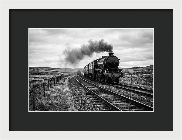 Steam Train Chugging Forward