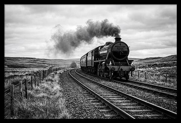 Steam Train Chugging Forward
