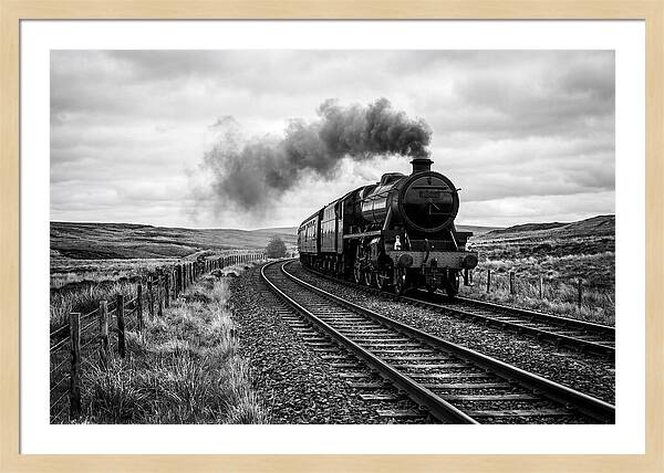 Steam Train Chugging Forward