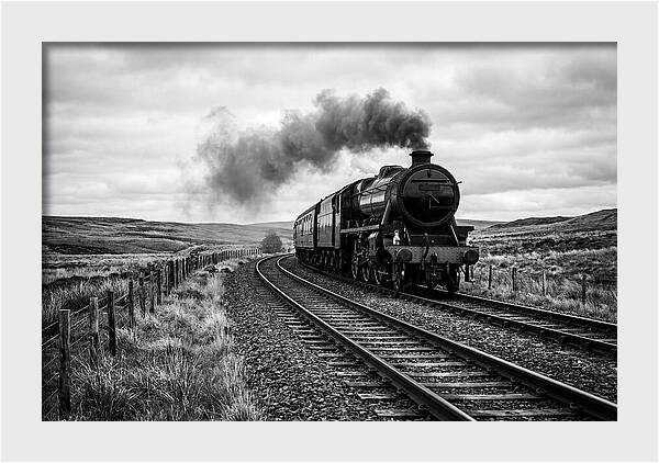 Steam Train Chugging Forward