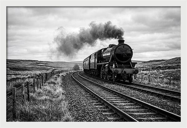 Steam Train Chugging Forward