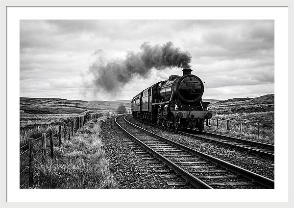 Steam Train Chugging Forward
