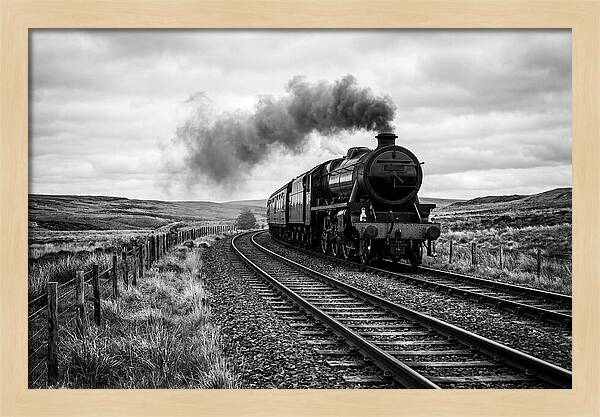 Steam Train Chugging Forward