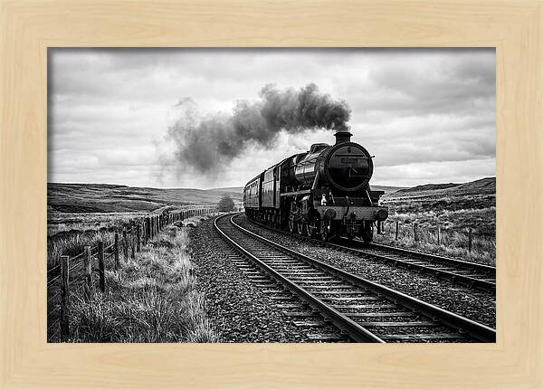 Steam Train Chugging Forward