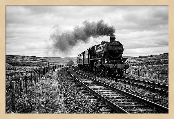 Steam Train Chugging Forward