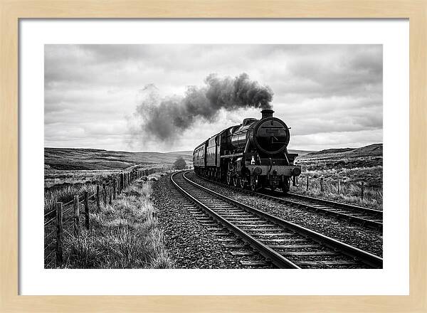 Steam Train Chugging Forward