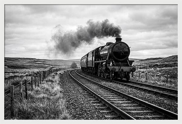Steam Train Chugging Forward