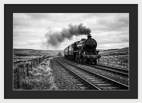 Steam Train Chugging Forward
