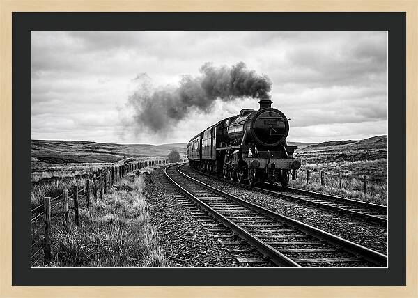 Steam Train Chugging Forward