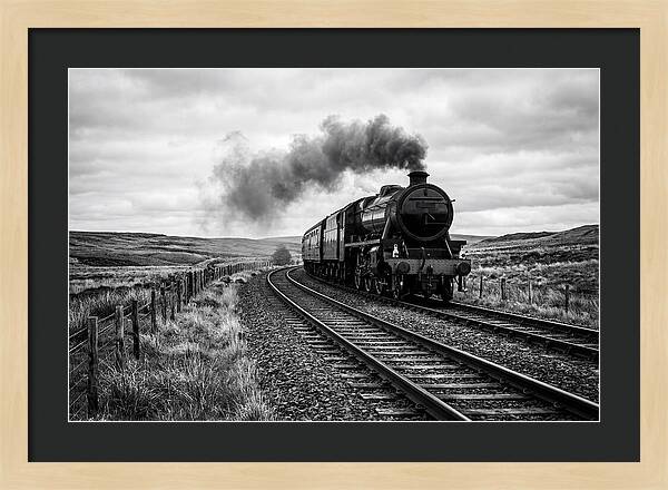 Steam Train Chugging Forward