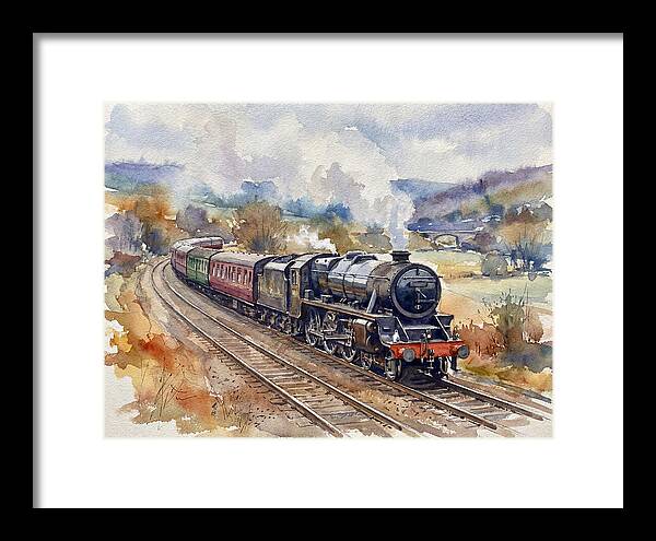 Steam Train Journey Through Countryside