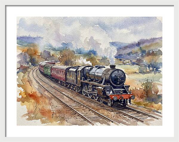 Steam Train Journey Through Countryside
