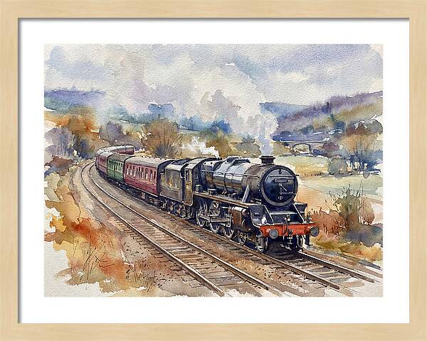 Steam Train Journey Through Countryside