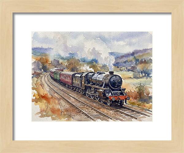 Steam Train Journey Through Countryside