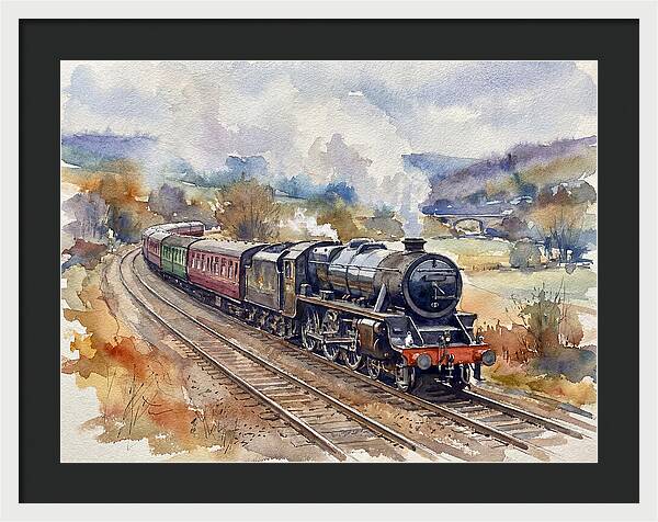 Steam Train Journey Through Countryside