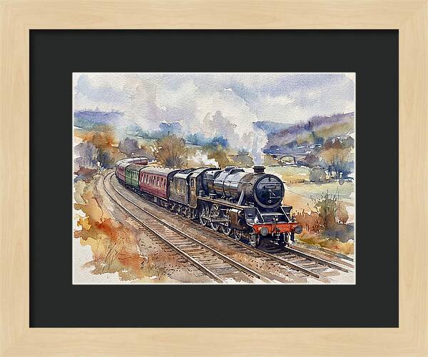 Steam Train Journey Through Countryside