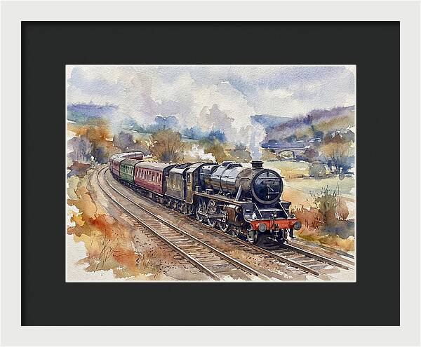 Steam Train Journey Through Countryside