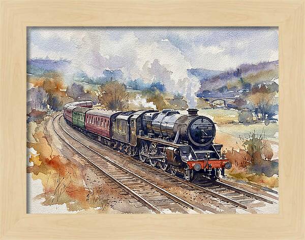 Steam Train Journey Through Countryside