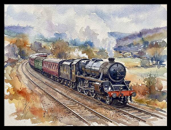 Steam Train Journey Through Countryside