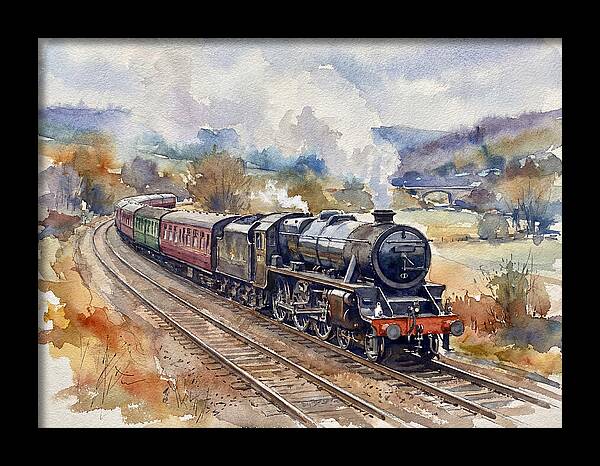 Steam Train Journey Through Countryside