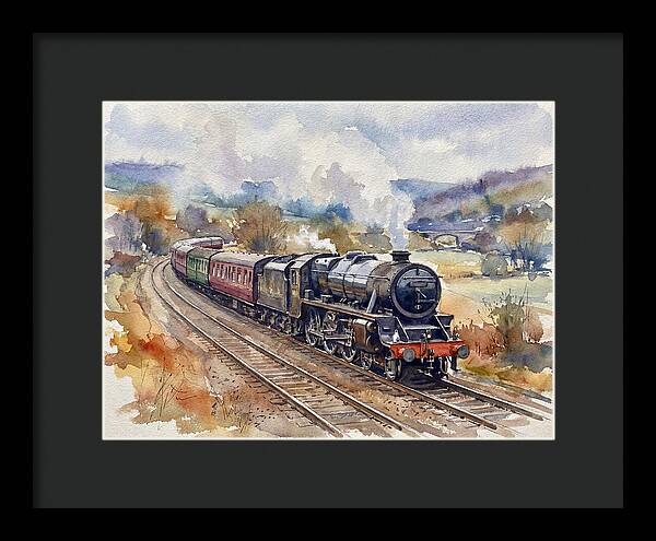 Steam Train Journey Through Countryside