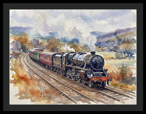 Steam Train Journey Through Countryside