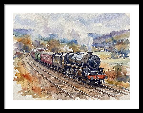 Steam Train Journey Through Countryside