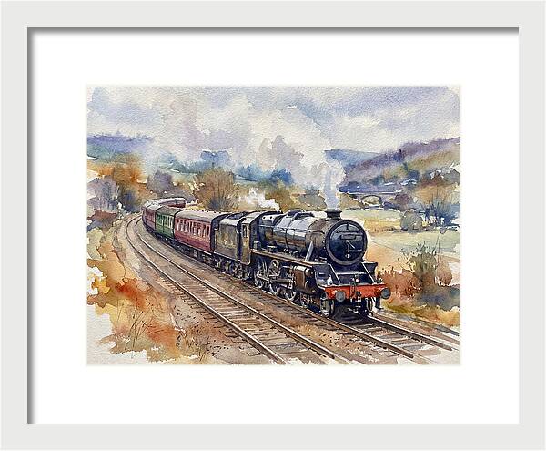 Steam Train Journey Through Countryside