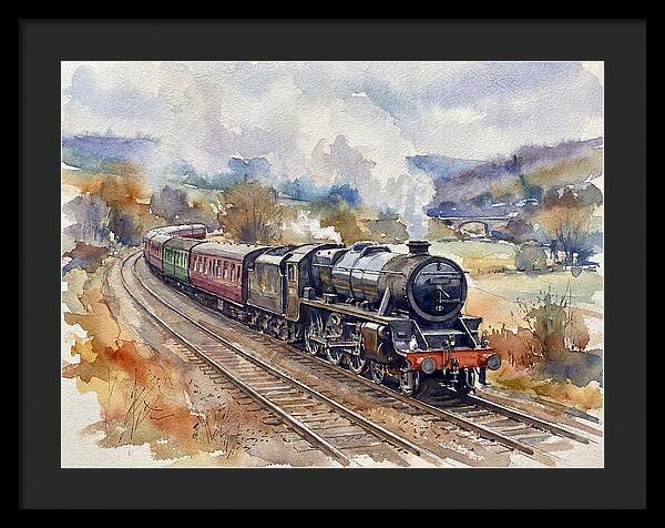 Steam Train Journey Through Countryside