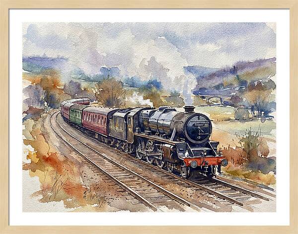 Steam Train Journey Through Countryside
