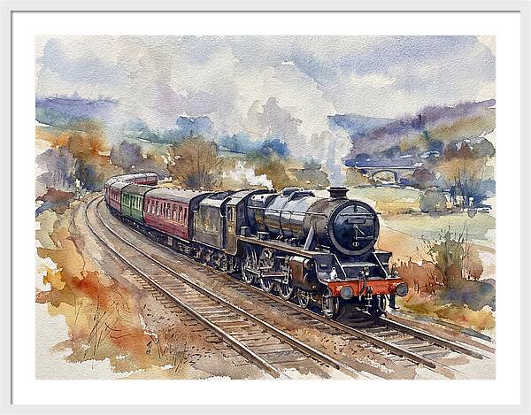 Steam Train Journey Through Countryside