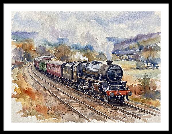 Steam Train Journey Through Countryside