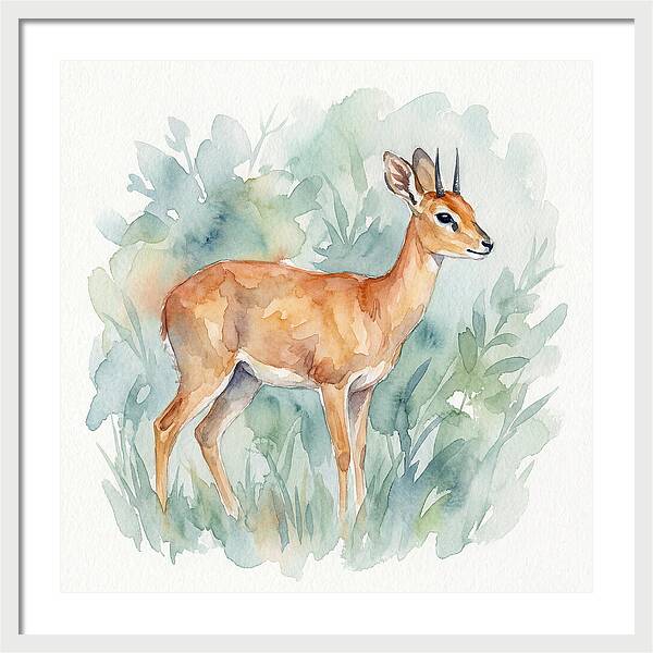 Steenbok Among Greenery
