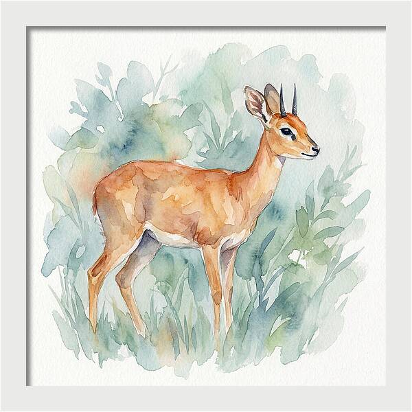 Steenbok Among Greenery