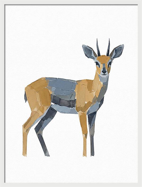 Steenbok In Minimalist Style