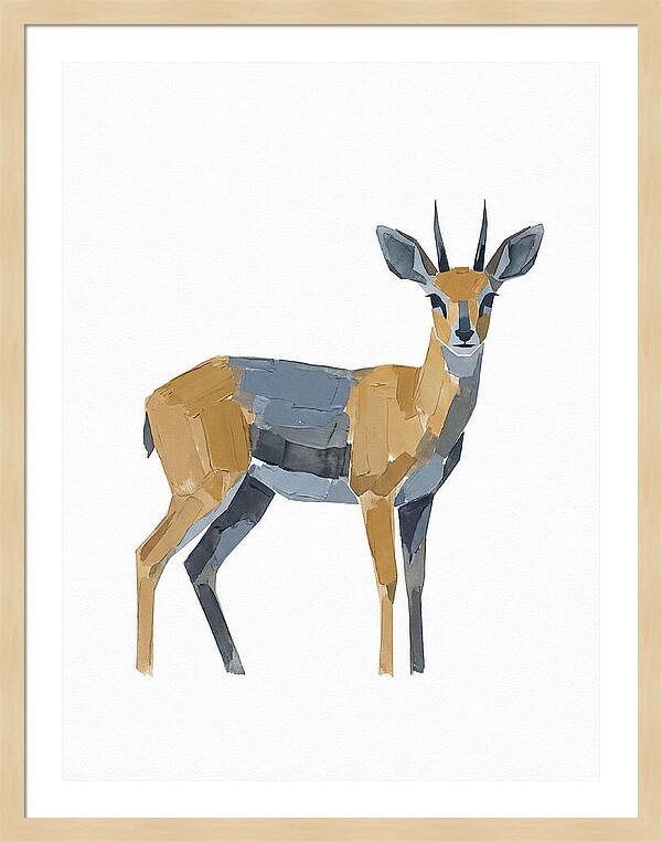 Steenbok In Minimalist Style