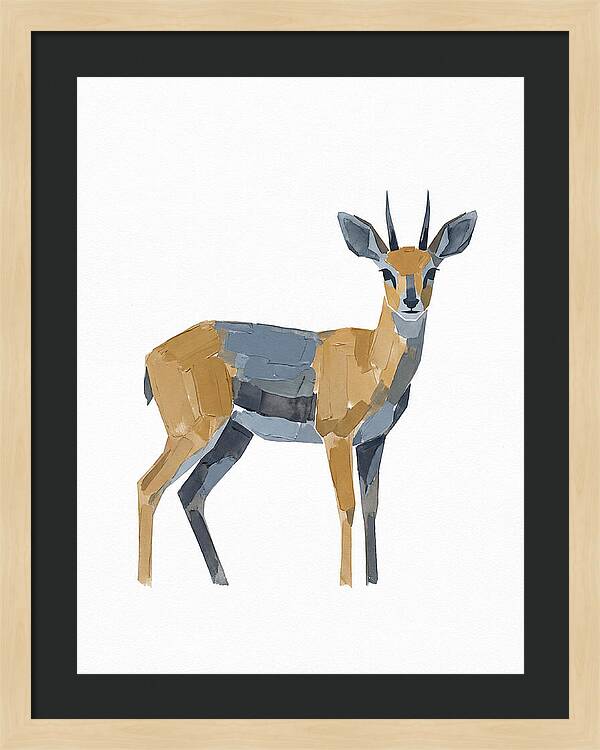 Steenbok In Minimalist Style