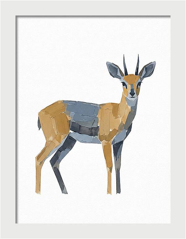 Steenbok In Minimalist Style