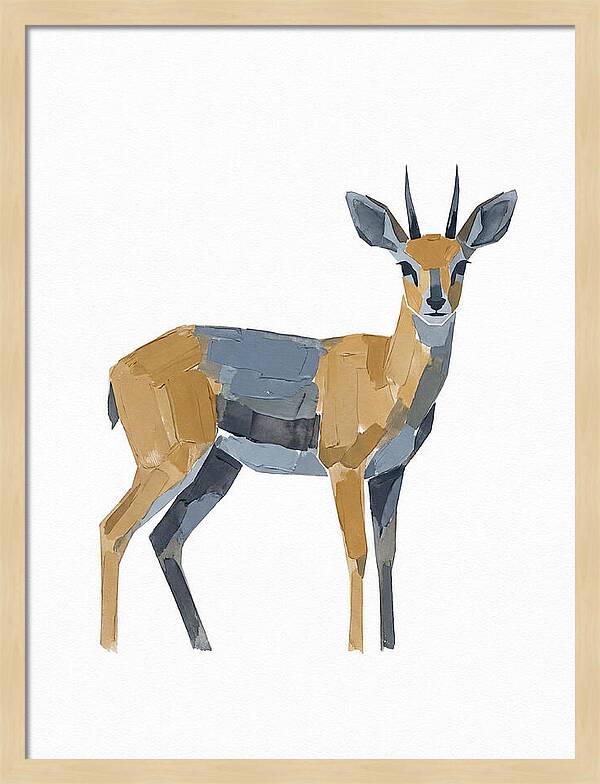 Steenbok In Minimalist Style
