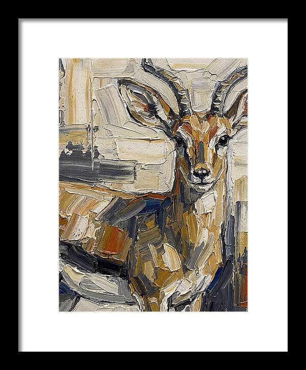 Steenbok In Palette Knife Style