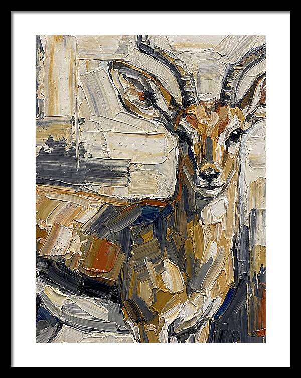 Steenbok In Palette Knife Style