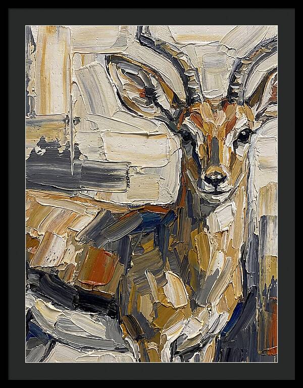 Steenbok In Palette Knife Style