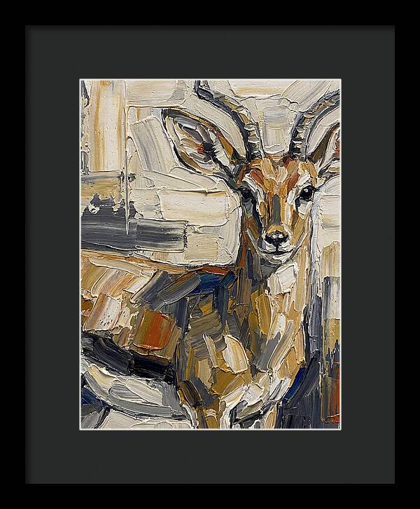 Steenbok In Palette Knife Style